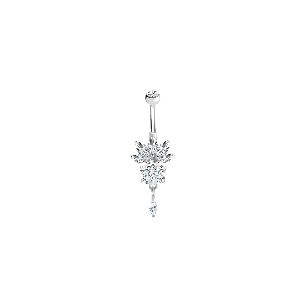 Navel piercing 2 lotus - Image 4
