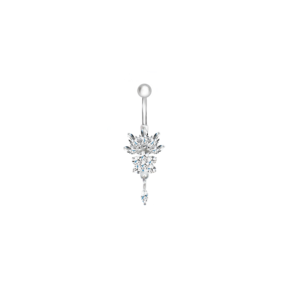 Navel piercing 2 lotus