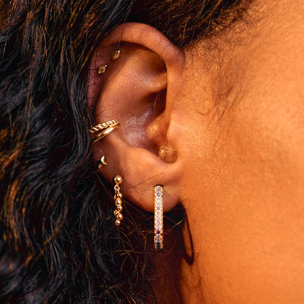 Fantasia Hoops (Gold & Silver) - Pair - Image 7