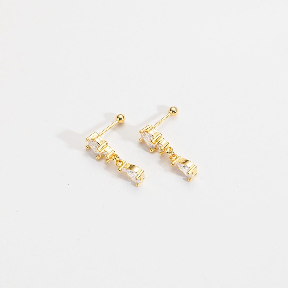Tiana Crystal Bars (Gold & Silver) - Pair - Image 2
