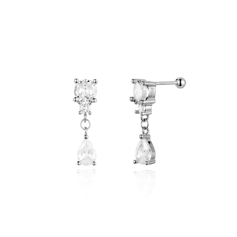 Tiana Crystal Bars (Gold & Silver) - Pair