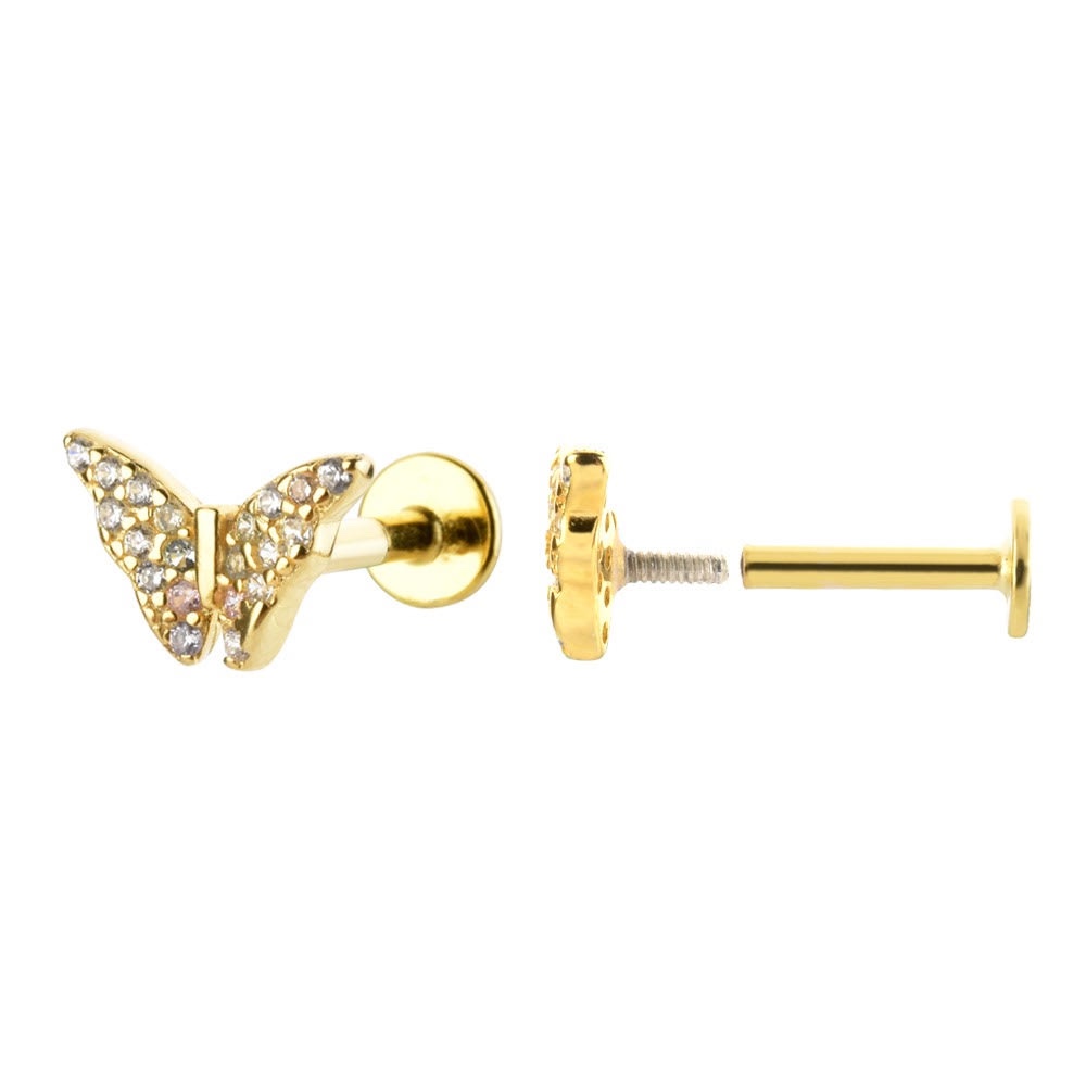 Bettan Butterfly (Gold & Silver) - Posh Piercing