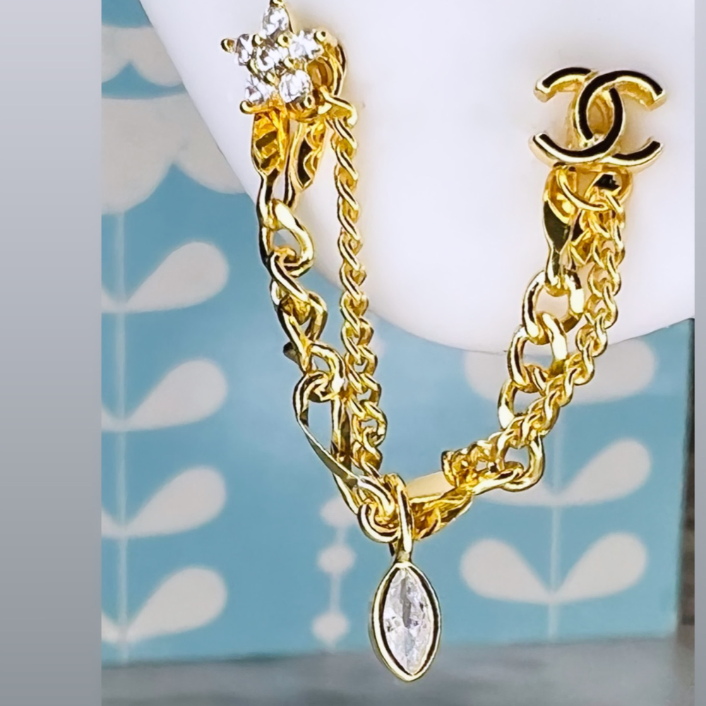 Florence Chain (Gold & Silver) - Posh Piercing
